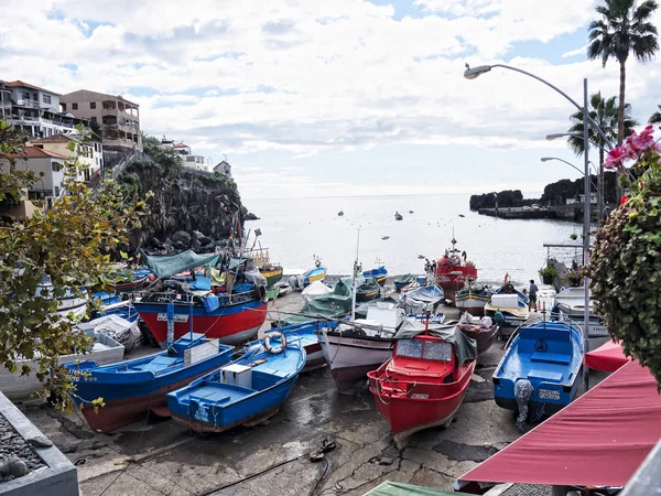 Camara Lobos Uma Vila Pescadores Sonolenta Perto Cidade Funchal Madeira — Fotografia de Stock