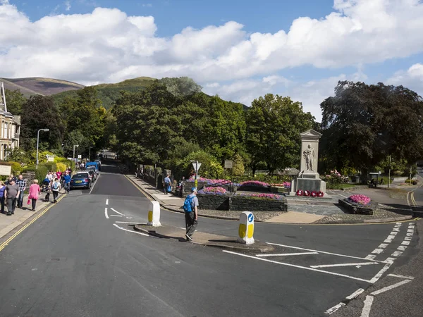 Architektura Keswick Která Leží Severo Západní Anglii Srdci Severní Jezerní — Stock fotografie