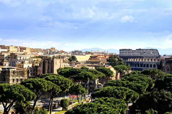 Det Antika Romerska Forum Staden Rom Italien — Stockfoto