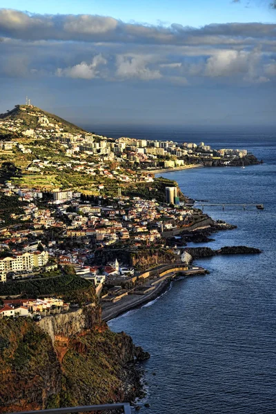 Camara Lobos Uma Vila Piscatória Perto Cidade Funchal Madeira Que — Fotografia de Stock