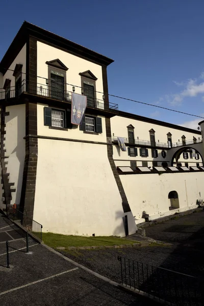 Fort San Lourenzo Funchal Madeira Adası Portekiz Liman Savundu Topu — Stok fotoğraf