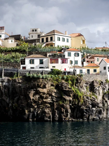 Camara Lobos Picturesque Fishing Village High Cliffs City Funchal Madeira — стоковое фото
