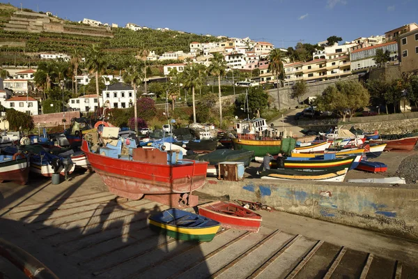 Camara Lobos Picturesque Fishing Village High Cliffs City Funchal Madeira — Stock Photo, Image