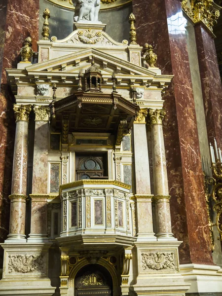 Catedral Santo Estêvão Budapeste Hungria Budapeste Tem Duas Catedrais Espetaculares — Fotografia de Stock