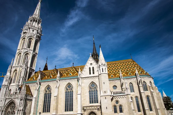 Prachtige Kathedraal Van Matthias Castle Hill Waar Koningen Van Hongarije — Stockfoto