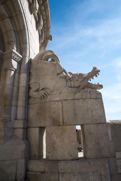 Castle Hill Plague Tower Saved Budapest Black Death Basilica Matthias — Stock Photo, Image