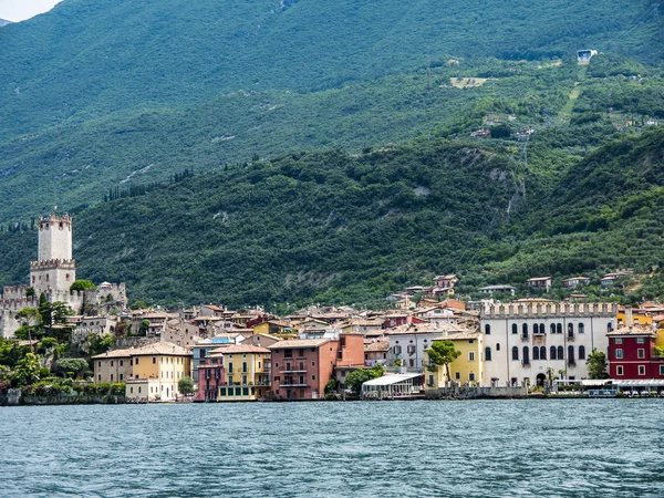 Malcesine Est Une Des Belles Villes Lac Garde Dans Nord — Photo