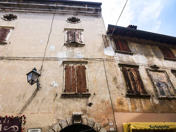 Malcesine Est Une Des Belles Villes Lac Garde Dans Nord — Photo