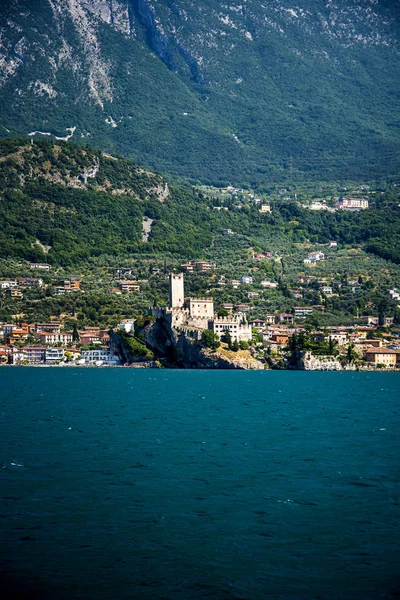 Malcesine One Lovely Towns Lake Garda Northern Italy Has Its — Stok fotoğraf