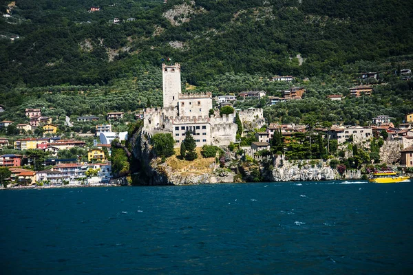 Malcesine One Lovely Towns Lake Garda Northern Italy Has Its — Stock Photo, Image