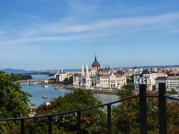 Parlamentets Hus Budapest Ungerns Huvudstad Vid Donau Riksdagshusen Visas Ungerns — Stockfoto