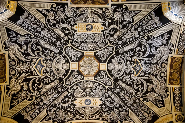 Neapolitan Style Ceiling Decoration Classical Style Buildings Budapest Hungary Budapest — 스톡 사진