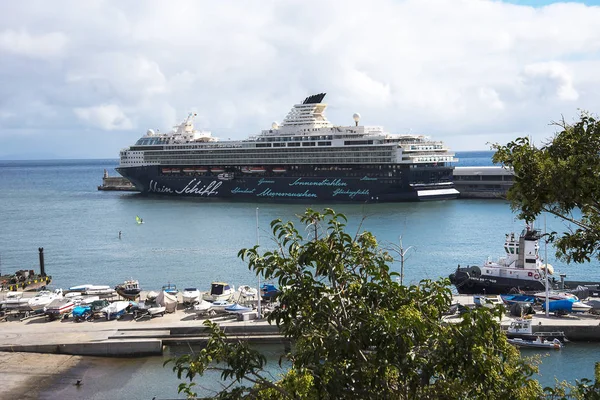 Porto Porto Deep Water Funchal Sull Isola Madeira Dove Attraccano — Foto Stock