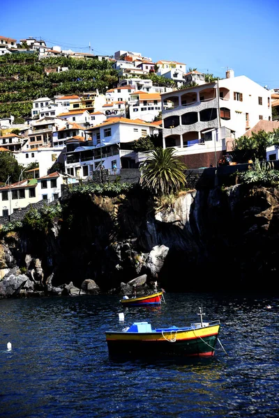 Camara Lobos Fishing Village City Funchal Madeira Which Has Some — Stock Photo, Image