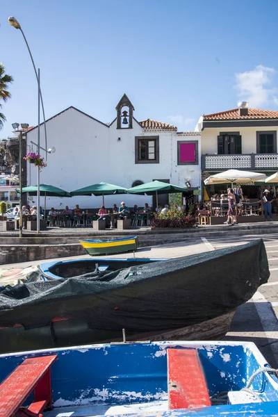 Camara Lobos Uma Vila Piscatória Perto Cidade Funchal Madeira Que — Fotografia de Stock