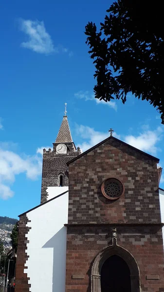 Cathedral Our Lady Assumption Called Tree Lined Main Shopping Streets — ストック写真