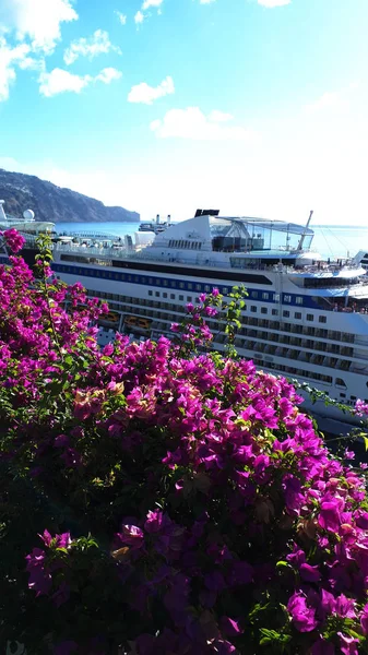 Porto Porto Deep Water Funchal Sull Isola Madeira Dove Attraccano — Foto Stock