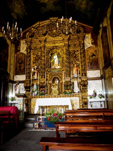 Interno Della Chiesa Camara Lobos Sull Isola Madeira Ritiene Che — Foto Stock