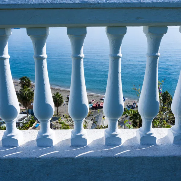Nerja Resort Férias Extremo Leste Costa Del Sol Tipicamente Espanhol — Fotografia de Stock