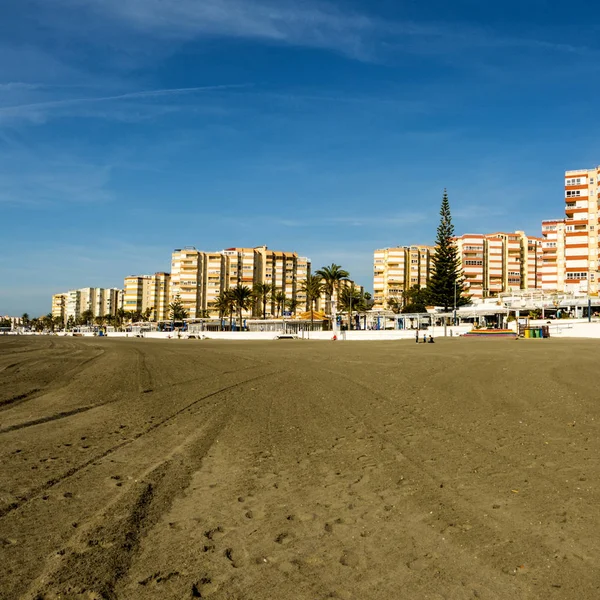 Strand Torrox Der Costa Del Sol Südspanien Torrox Hat Einen — Stockfoto