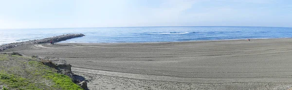 Plaża Torrox Costa Del Sol Południowej Hiszpanii Torrox Latarnię Morską — Zdjęcie stockowe