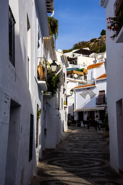 Frigiliana Spanya Nın Costa Del Sol Şehrinin Yukarısındaki Bir Dağ — Stok fotoğraf