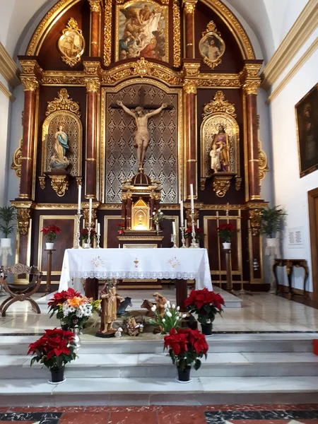 Spanien Ett Religiöst Land Och Vid Jul Alla Kyrkor Butiker — Stockfoto
