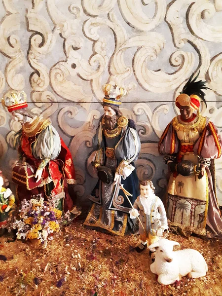 Spanya Dindar Bir Ülkedir Noel Tüm Kilise Dükkan Evler Nın — Stok fotoğraf