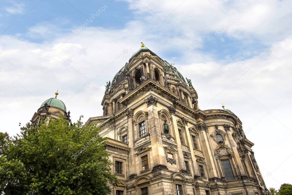 The Deutscher Dom or Berlinner Dom, which is the Protestant Cathedral in Berlin Germany 