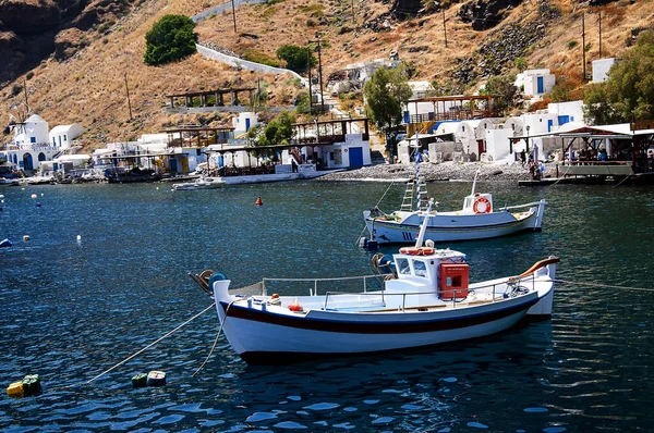 Das Fischerdorf Therasia Auf Der Insel Santorin Griechenland Ist Wesentlichen — Stockfoto