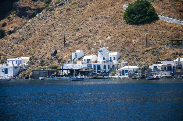 Das Fischerdorf Therasia Auf Der Insel Santorin Griechenland Ist Wesentlichen — Stockfoto