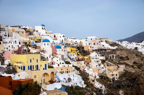 Village Oia Its Windmill Island Santorini Cyclades Islands Greece Santorini — Stock Photo, Image