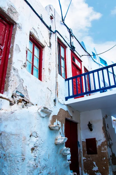 Architecture Typique Sur Ancienne Belle Île Mykonos Dans Les Cyclades — Photo