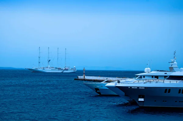 Hermosa Isla Mykonos Las Islas Cícladas Grecia Mykonos Famosa Por — Foto de Stock