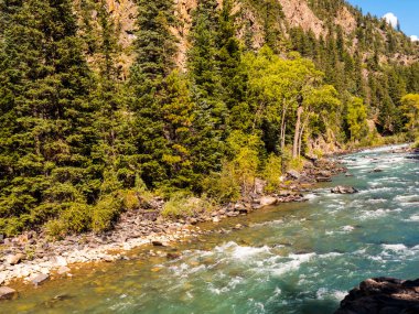 Durango 'dan Silverton' a uzanan ve Colorado 'daki Animasyon Nehri' nin kıyısındaki Rocky Dağları 'ndan geçen Narrow Gauge Demiryolu 1881' den beri aralıksız çalışıyor ve ABD 'de sürekli buhar lokomotifi kullanan birkaç yerden biridir.