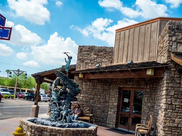 Scottsdale Arizona Outskirts Phoenix Old Town Reminder Wild West Artifacts — Stock Photo, Image