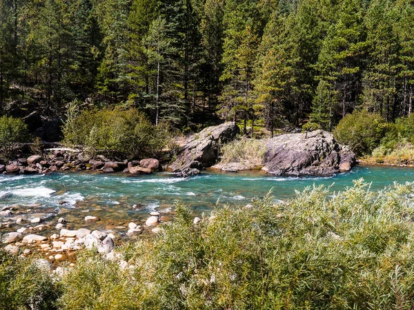 Narrow Gauge Railway Durango Silverton Runs Rocky Mountains River Animas — Stock Photo, Image