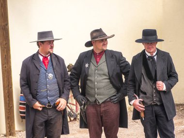 Tombstone, Arizona 'da OK Corral' daki silahlı çatışma Amerika 'da gerçekleşti. Buna 