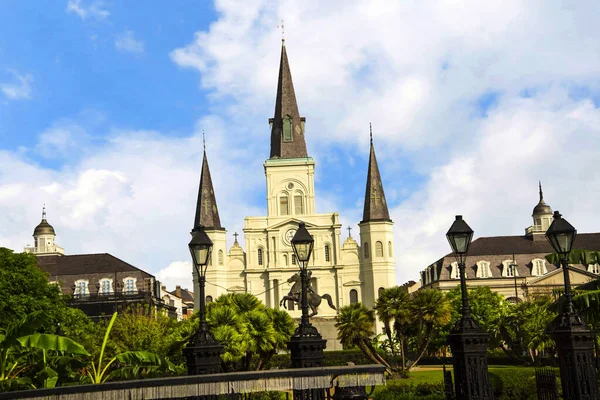 Catedral Católica Louis Nueva Orleans Luisiana — Foto de Stock