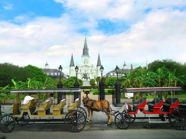 Catedral Católica Louis Nova Orleans Louisiana Eua — Fotografia de Stock