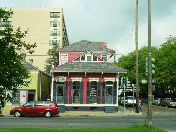 Typical Southern Architecture Suburbs New Orleans Louisiana Usa Stylish Properties — Stock Photo, Image