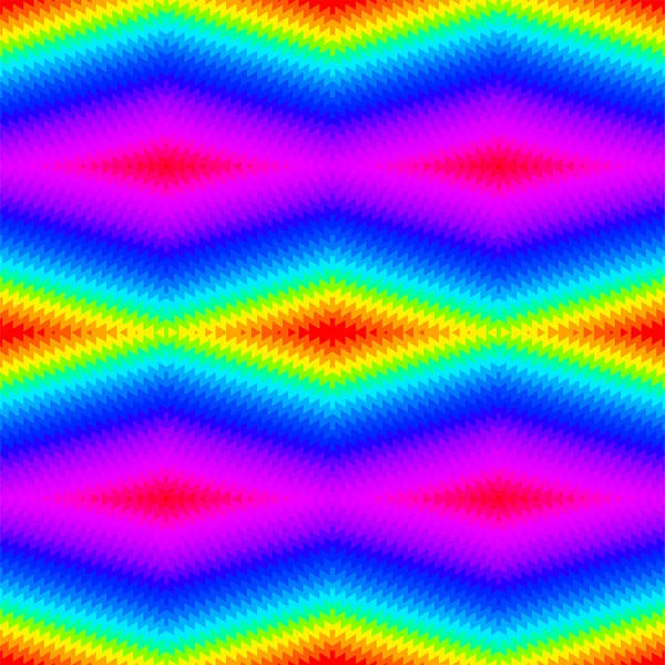 Arco iris corbata geométrica tinte patrón sin costura — Archivo Imágenes Vectoriales