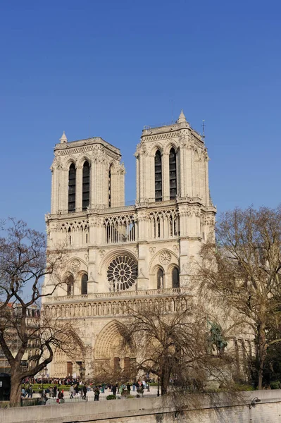 Catedral Notredame Paris França Imagem De Stock