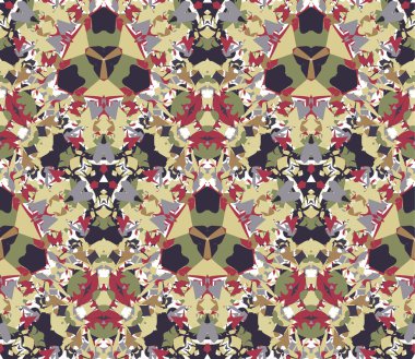 Kaleydoskop seamless modeli. Vektör çizim.