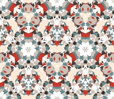 Kaleydoskop seamless modeli. Vektör çizim.