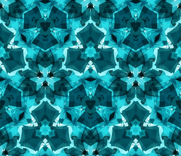 Kaléidoscope motif sans couture, fond, composé de formes abstraites — Image vectorielle