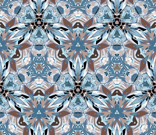 Dikişsiz desen, arka plan. Beyaz arka plan üzerinde bulunan renkli soyut şekiller oluşur.