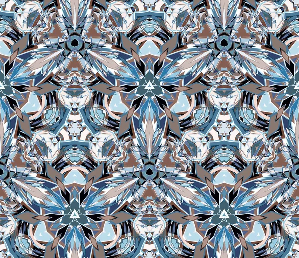 Dikişsiz desen, arka plan. Beyaz arka plan üzerinde bulunan renkli soyut şekiller oluşur.