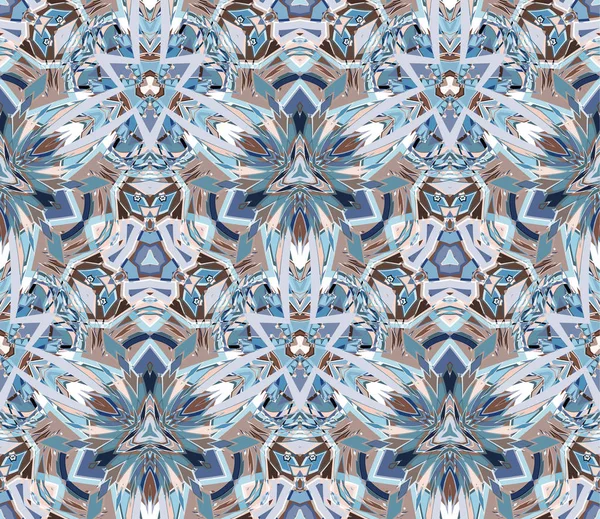 Dikişsiz desen, arka plan. Beyaz arka plan üzerinde bulunan renkli soyut şekiller oluşur.