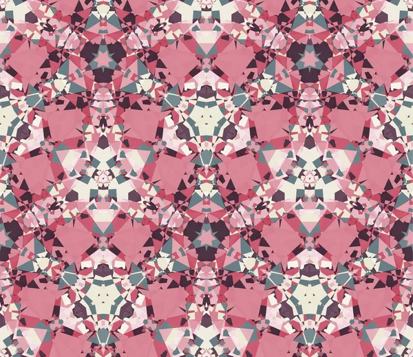 Kalejdoskop sömlösa mönster, bakgrund. Består av färgade abstrakta former. — Stock vektor